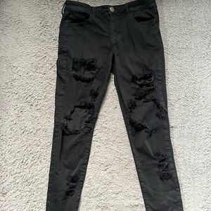 American eagle ripped jeggings